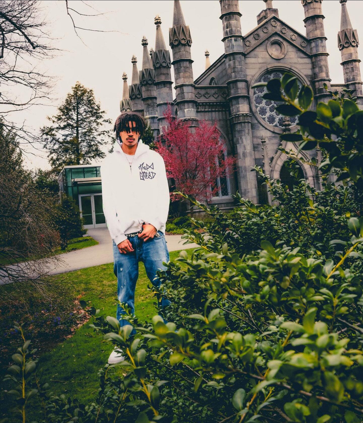 DO YOUR HOMEWORK WHITE HOODIE