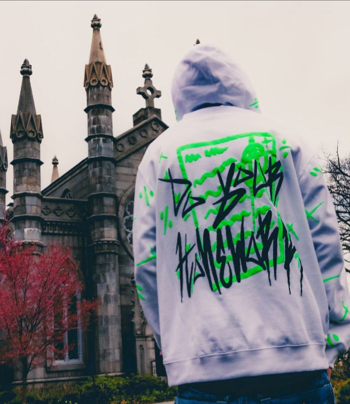 DO YOUR HOMEWORK WHITE HOODIE